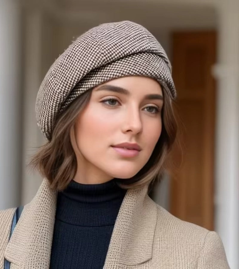 Gorra elegante para mujer estilo parisino