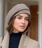 Gorra elegante para mujer estilo parisino