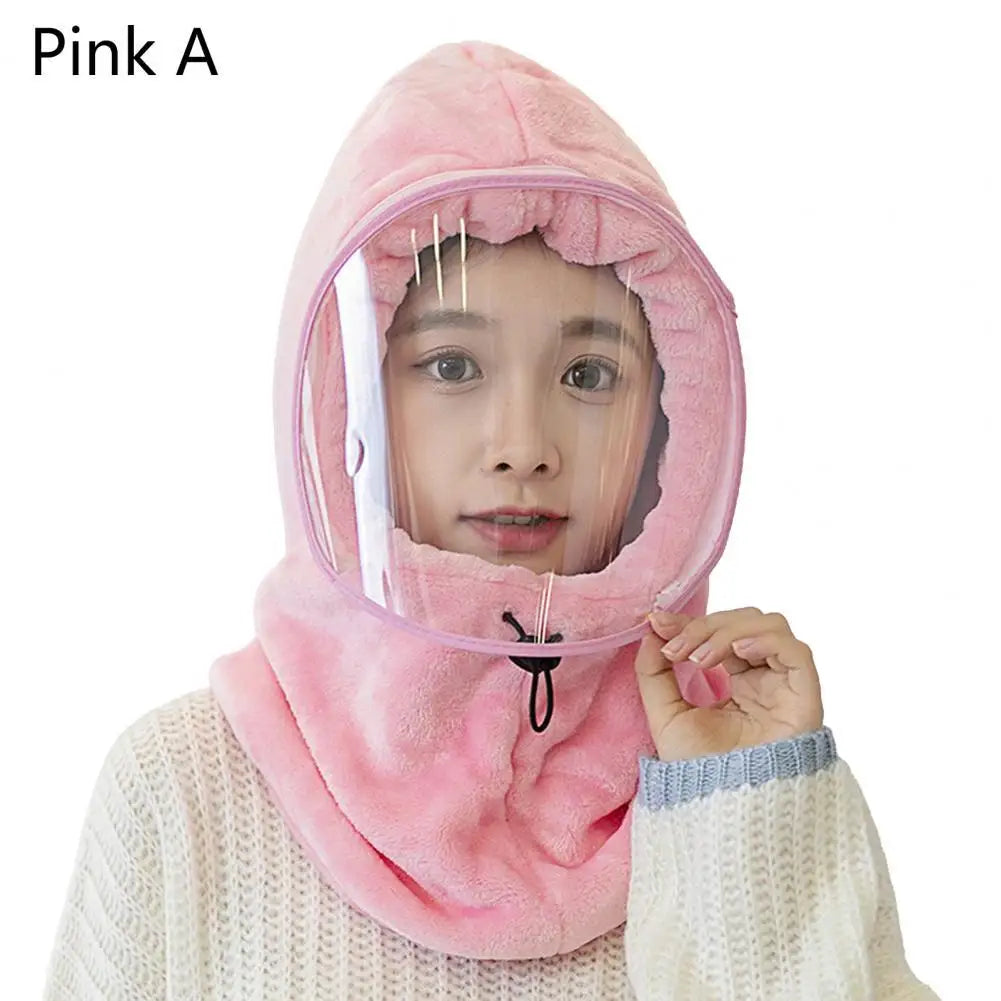 Gorro de invierno de felpa con cobertura facial completa