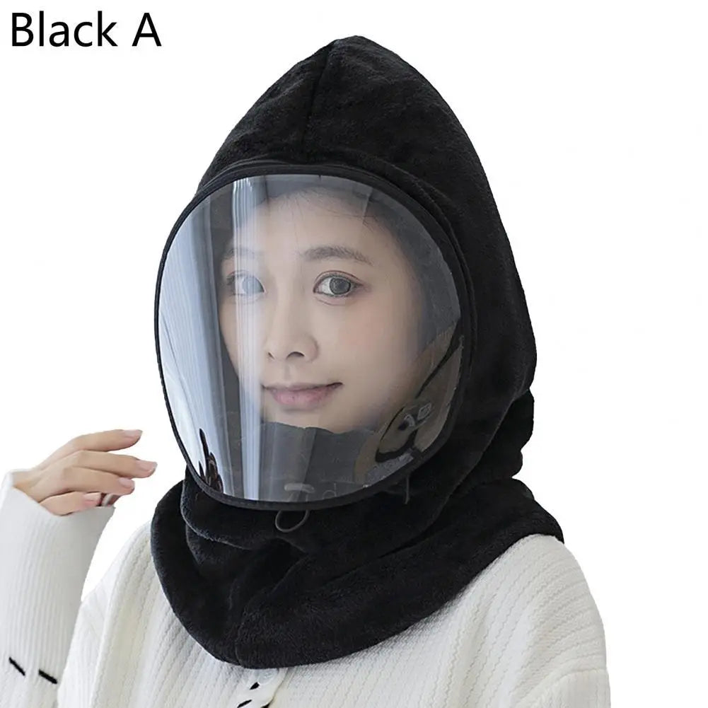 Gorro de invierno de felpa con cobertura facial completa