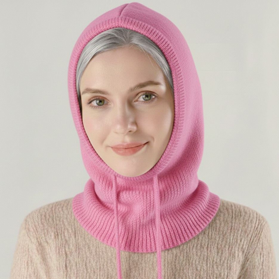 Gorro de punto de cachemira suave para invierno y clima frío