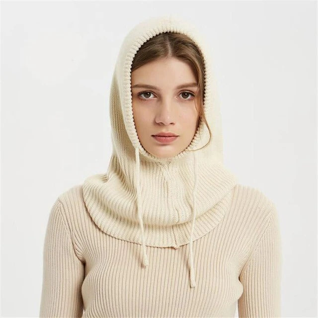 Gorro de punto de cachemira suave para invierno y clima frío