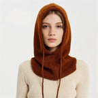 Gorro de punto de cachemira suave para invierno y clima frío