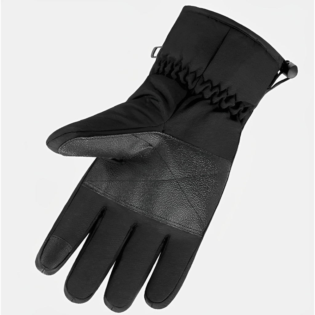 Guantes calefactables para manos frías con yemas táctiles y correa impermeable en la muñeca