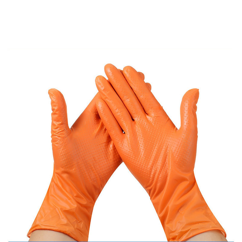 Guantes de nitrilo naranja