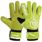 Guantes de portero con protección de dedos, palma antideslizante y dorso de PU suave