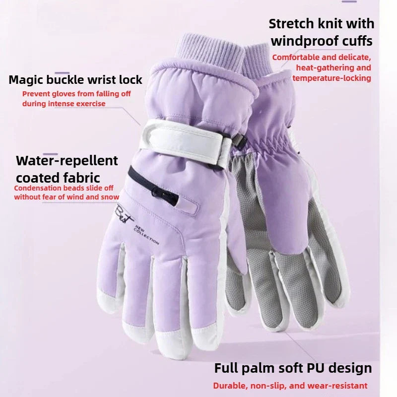 Guantes de invierno GlacioShield Pro impermeables con forro polar