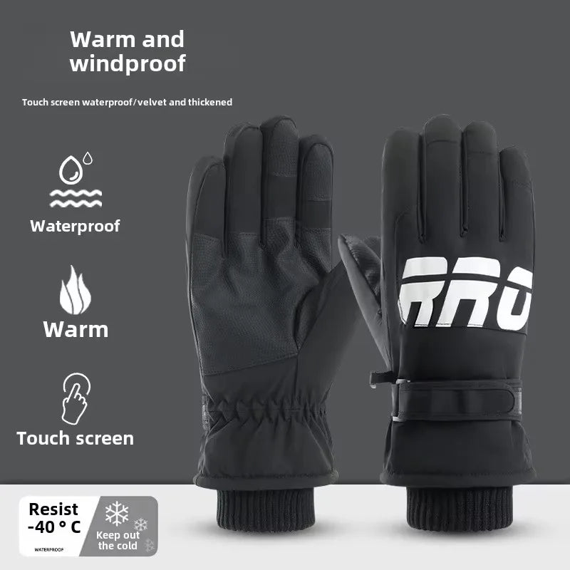 Guantes de invierno GlacioShield Pro impermeables con forro polar