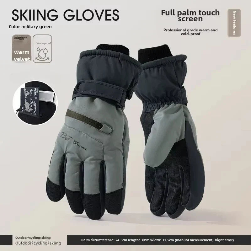 Guantes de invierno GlacioShield Pro impermeables con forro polar