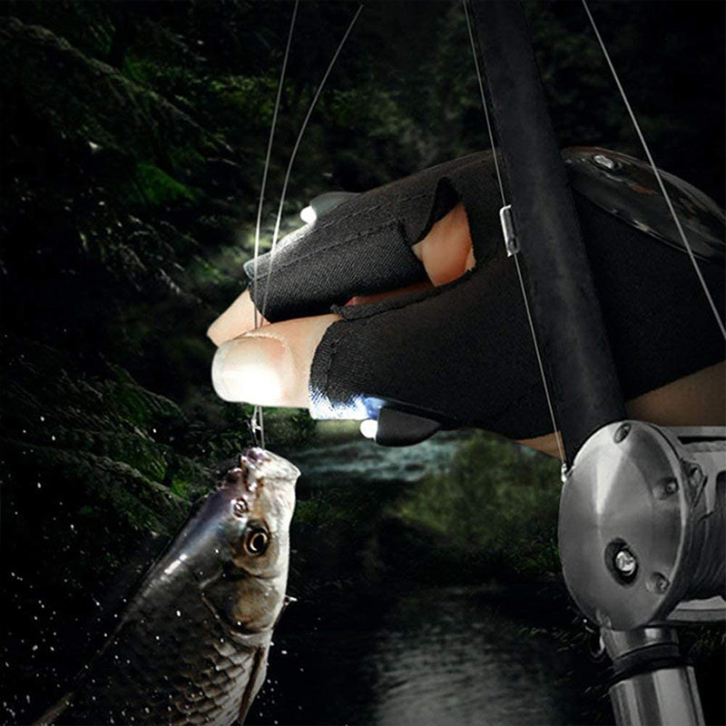 Guantes LED con iluminación impermeable