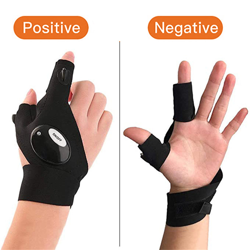 Guantes LED con luces impermeables