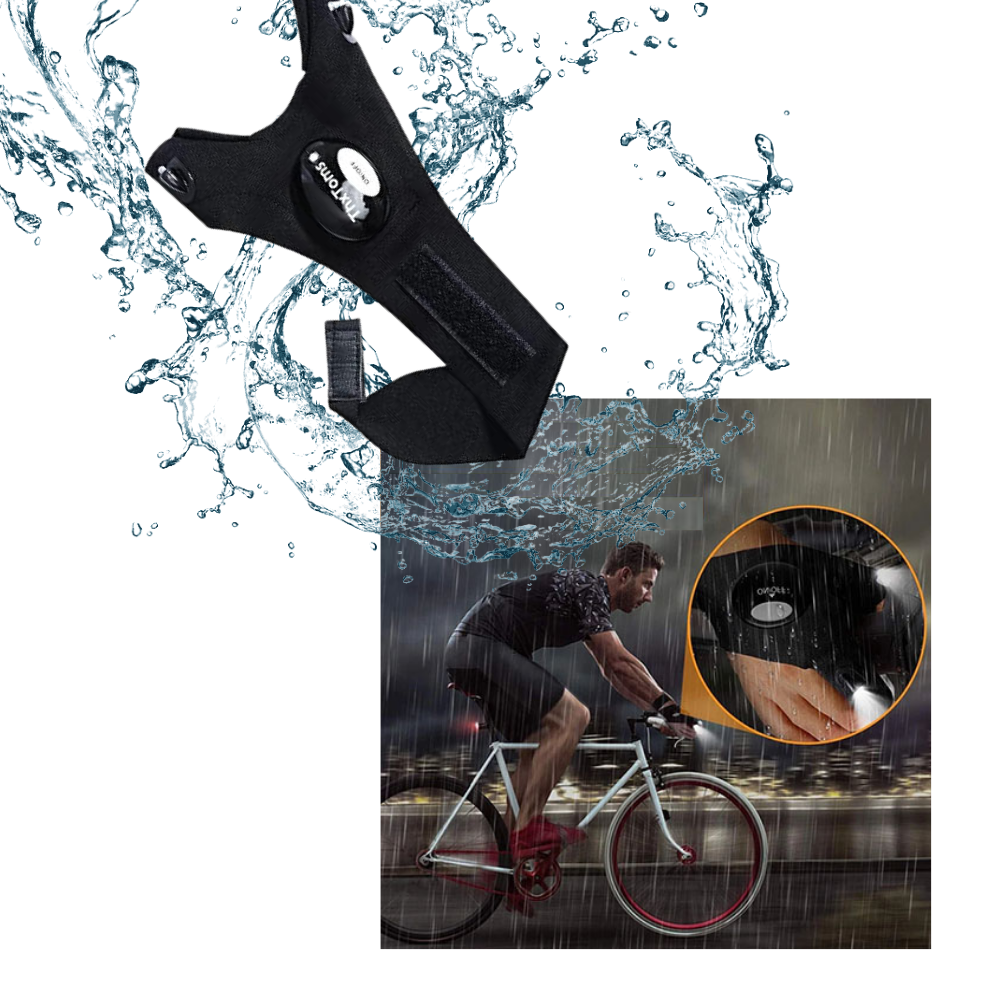 Guantes LED con luces impermeables