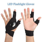 Guantes LED con luces impermeables para trabajo y pesca