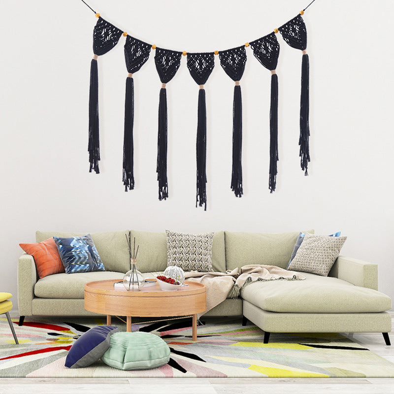 Guirnalda decorativa de macramé para pared