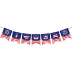 Guirnalda decorativa unisex con motivo de estrellas y cartón resistente