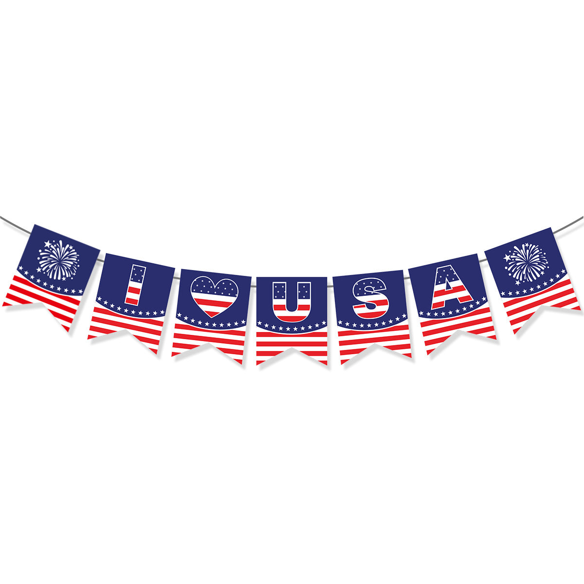 Guirnalda decorativa unisex con motivo de estrellas y cartón resistente