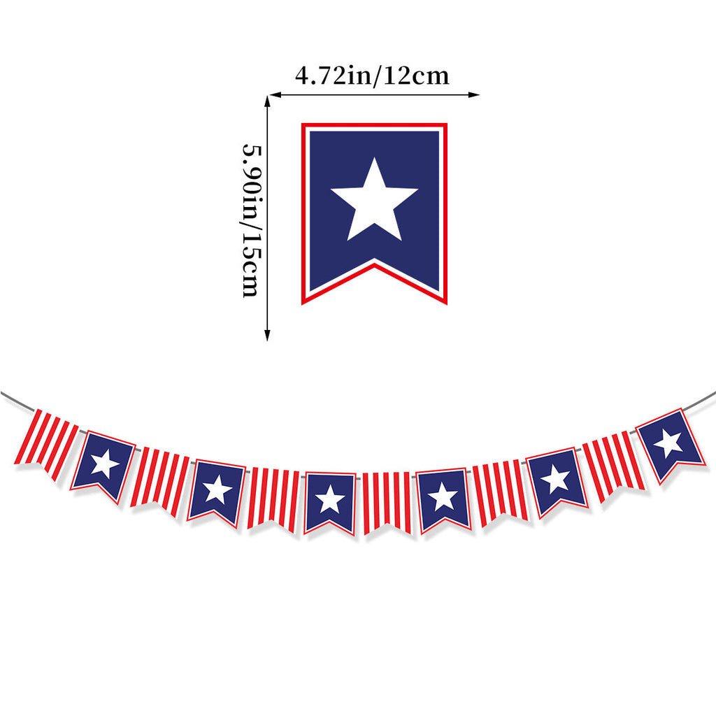 Guirnalda decorativa unisex con motivo de estrellas y cartón resistente