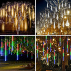 Guirnalda LED impermeable con forma de gotas de lluvia