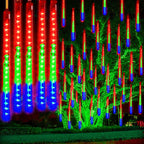 Guirnalda LED impermeable con forma de gotas de lluvia