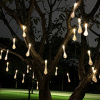 Guirnalda LED solar decorativa con formas variadas para exterior