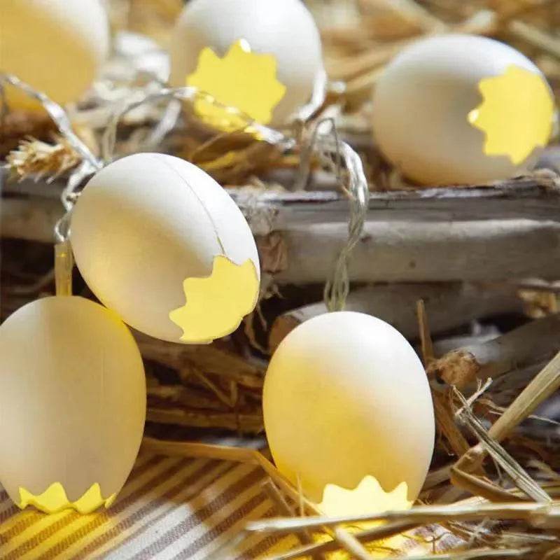 Guirnalda de luces LED con huevos de Pascua decorativos