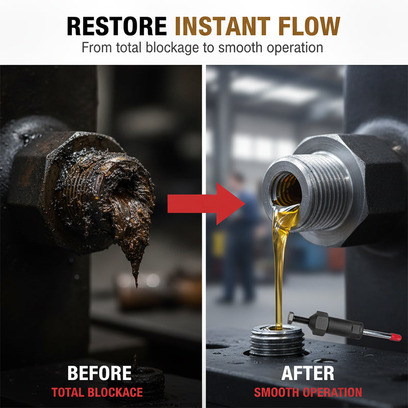 ORNISHOP Heavy Duty Grease Fitting Cleaner Tool
