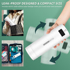 Hervidor eléctrico portátil TravelMate con control inteligente de temperatura – Calentador de agua compacto de viaje con