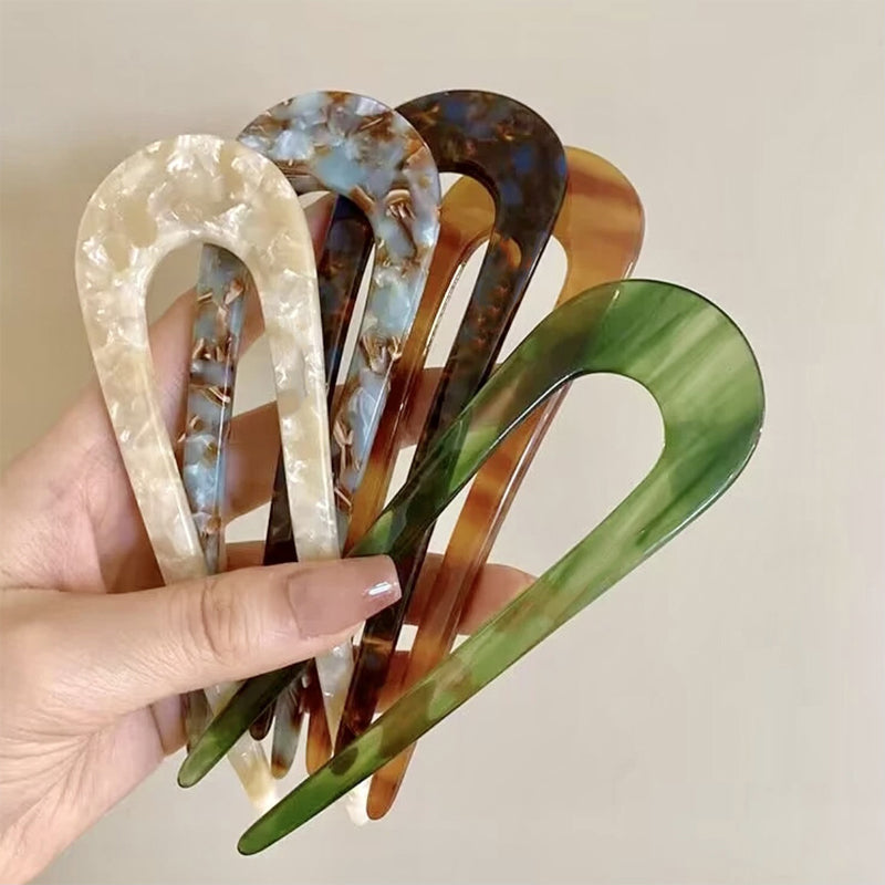 Horquilla de pelo en forma de U para peinados elegantes