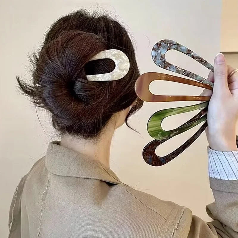Horquilla de pelo en forma de U para peinados elegantes