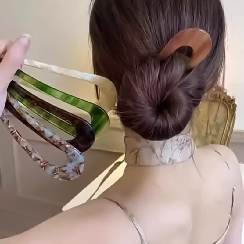 Horquilla de pelo en forma de U para peinados elegantes