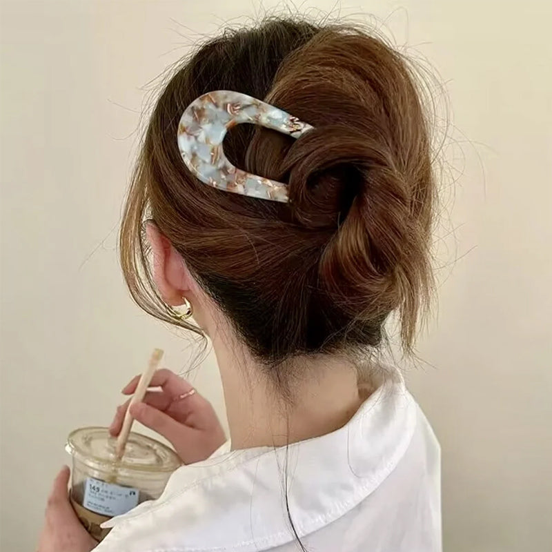 Horquilla de pelo en forma de U para peinados elegantes