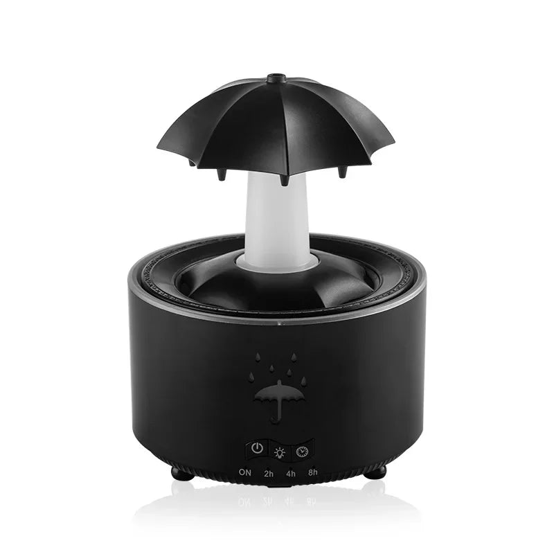 Humidificador de aire con forma de paraguas y gotas de agua