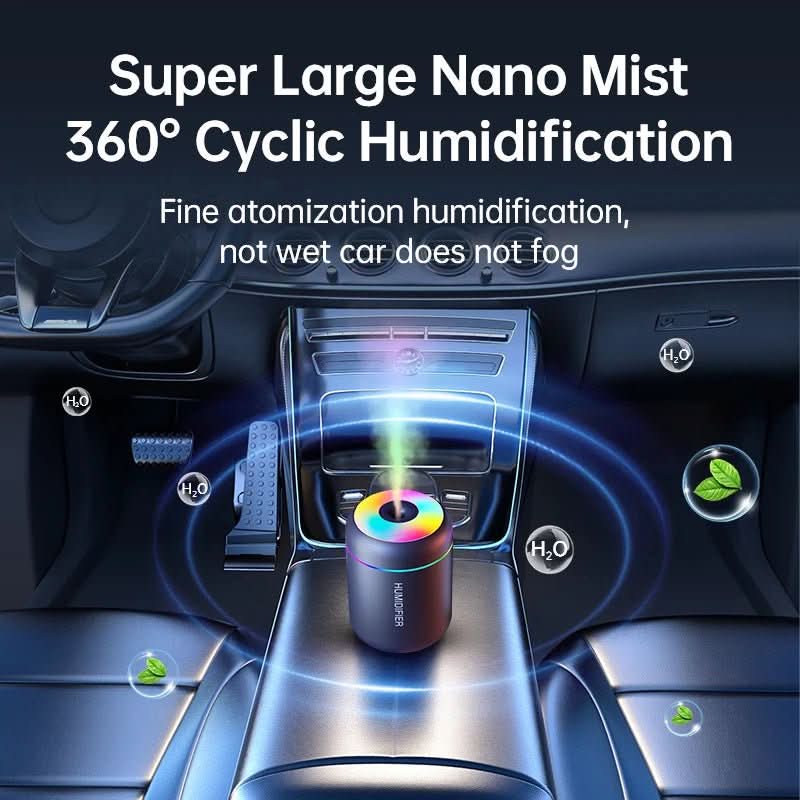 Humidificador de aire USB de 180 ml con iluminación LED