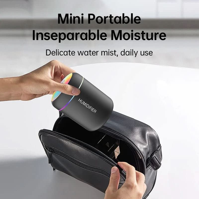 Humidificador de aire USB de 180 ml con iluminación LED