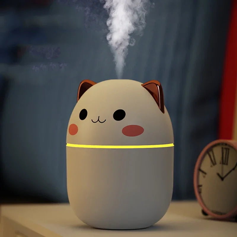 Humidificador difusor de aromas con forma de gato