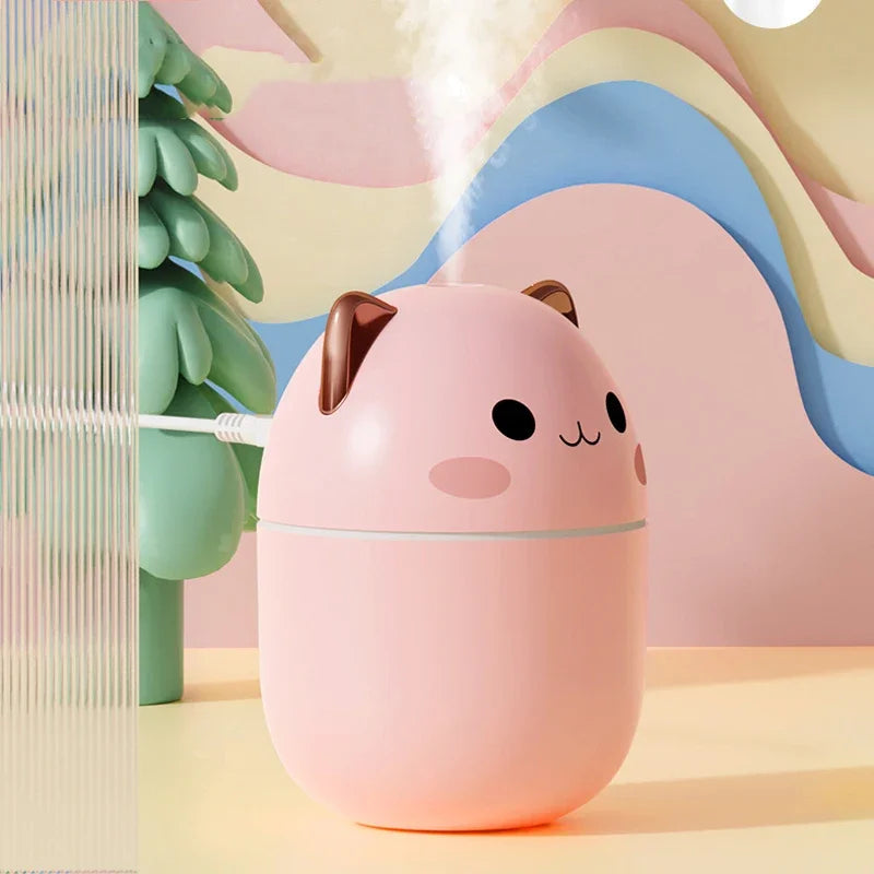 Humidificador difusor de aromas con forma de gato