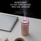 Humidificador portátil para coche 250 ml con difusor de aceites esenciales USB y LED