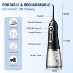 Irrigador dental portátil recargable USB