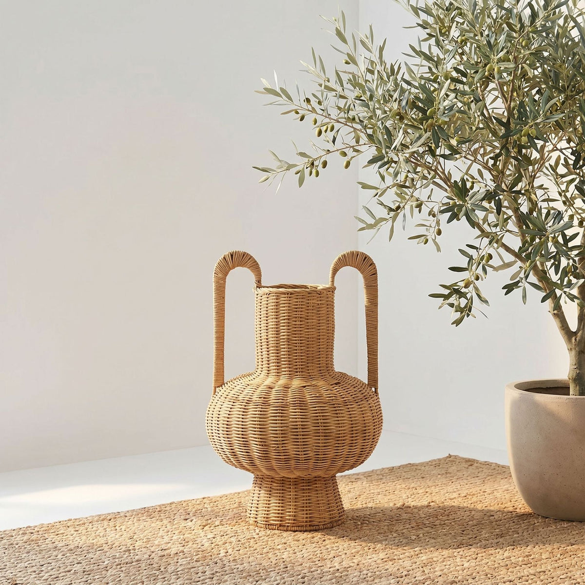 Jarrón decorativo artesanal de diseño moderno