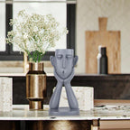 Jarrón decorativo con forma de vaca