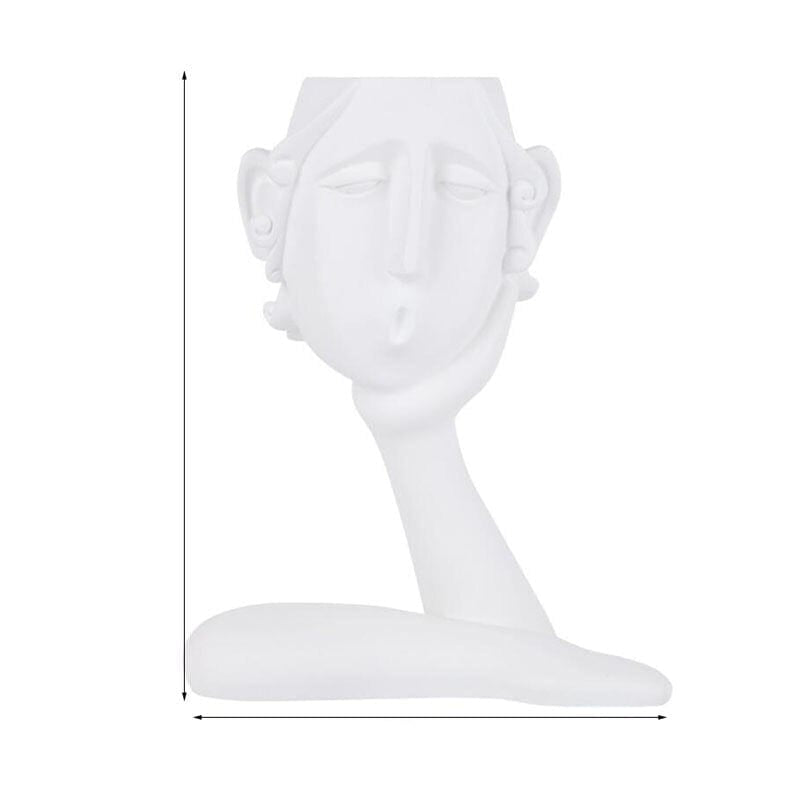 Jarrón decorativo con forma de vaca