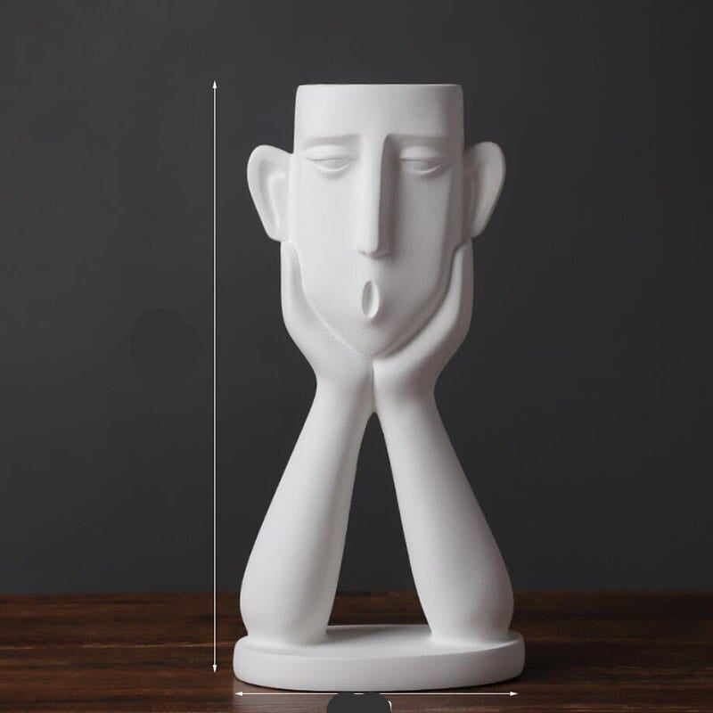 Jarrón decorativo con forma de vaca