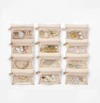 Joyero con compartimentos transparentes – organiza y protege tus joyas