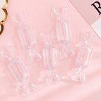 Joyero transparente con forma de caramelo (10 unidades)