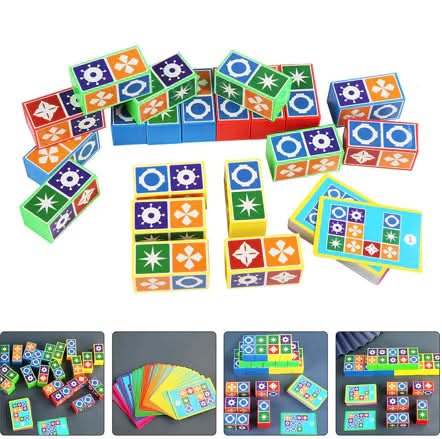 Juego de bloques de patrones para aprendizaje creativo
