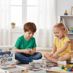 Juego de bloques de patrones para aprendizaje creativo