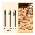 Juego de brocas para talla en madera