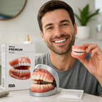Juego de dentaduras de grado médico moldeables por calor (superior e inferior)