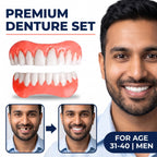 Juego de dentaduras de grado médico moldeables por calor (superior e inferior)