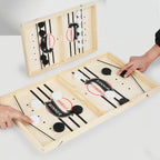 Juego de mesa de catapulta de madera